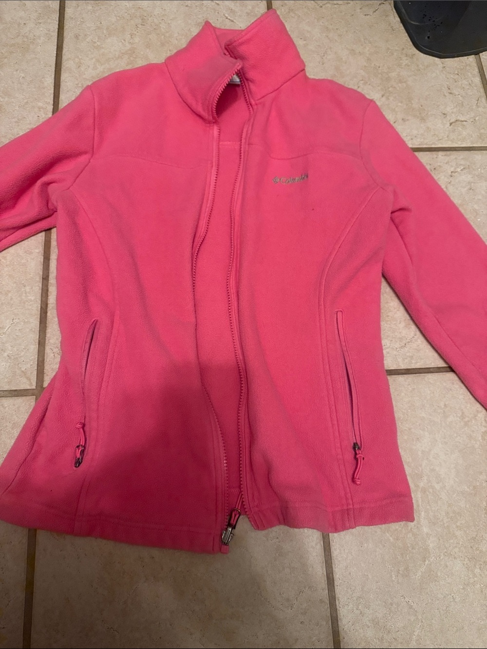Columbia Hot Pink Full-Zip Fleece Jacket